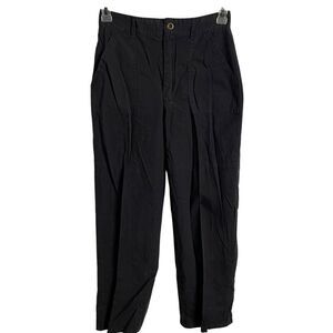 Bulldog Juniors Cotton Ripstop Cargo Pant 9 Black Straight Leg Patch Pockets